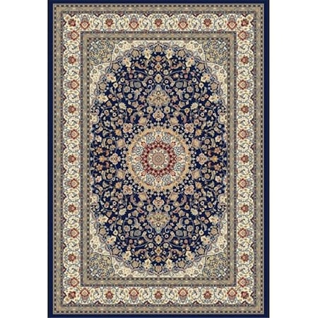Dynamic Rugs Dynamic Rugs AN710571193434 Ancient Garden 6 ft. 7 in. x 9 ft. 6 in. 57119-3434 Rug - Blue/Ivory AN710571193434